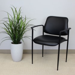 Boss Office Products Stackable Chair, Black
