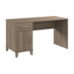 Bush Furniture Somerset 54&quot;W Office Desk With Drawers, Ash Gray, Standard Delivery