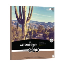 Astrodesigns Cardstock, Brown Kraft, 12&rdquo; x 12&rdquo;, 65 Lb, Pack Of 70 Sheets