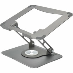 Uncaged Ergonomics Swivel Laptop Stand for Desk - Adjustable Laptop Riser Cooler with 360 Rotation - Up to 15.60" Screen Support - SLSSPACEGRAY