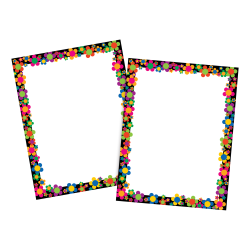 Barker Creek Computer Paper Letter Paper Size 60 Lb Neon Flower Power ...