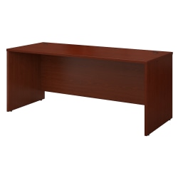 Bush Business Furniture Components Office Desk 72&quot;W x 30&quot;D, Mahogany, Standard Delivery