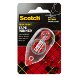 Scotch Double Sided Adhesive Roller Dispenser Included Handheld Dispenser 1 Each Clear Office Depot