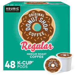 The Original Donut Shop® Single-Serve Coffee K-Cup®, Medium Roast, Carton Of 48