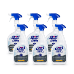 PURELL Professional Surface Disinfectant Spray, Citrus Scent, 32 fl oz Capped Bottle with Spray Trigger in Pack (Pack of 6) - 3342-06