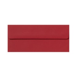 LUX #10 Envelopes, Peel &amp; Press Closure, Ruby Red, Pack Of 50