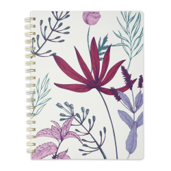 TUL® Spiral-Bound Notebook, Junior Size, 1 Subject, Narrow Ruled, 80 Sheets, Floral