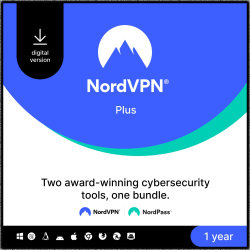 NORDVPN Plus, 10 Devices, 1 Year Subscription, Windows/MacOS/iOS/Android/Linux , Download