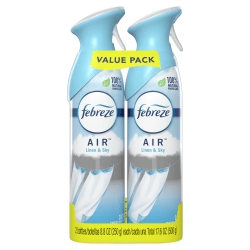 Febreze® Air Fresheners, Linen Sky&trade; Scent, 8.8 Oz, Pack Of 2 Air Fresheners