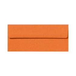 LUX #10 Envelopes, Peel &amp; Press Closure, Mandarin Orange, Pack Of 250