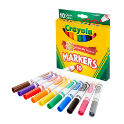 Crayola Broad Line Markers Classic Colors Office Depot