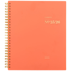 Cambridge® WorkStyle® Balance Academic 2025-2026 Weekly Monthly Planner, Pink Peach, Medium, 7&quot; x 8 3/4&quot;