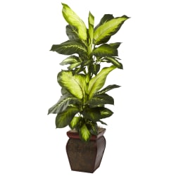 Photo 1 of Nearly Natural 45"H Plastic Golden Dieffenbachia With Planter