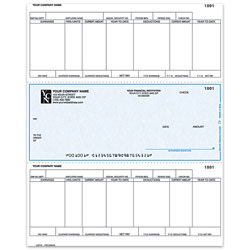 Custom Laser Payroll Checks For Sage Peachtree 8 12 x 11 2 Part Box Of ...