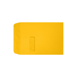 LUX #9 1/2 Open-End Window Envelopes, Top Left Window, Self-Adhesive, Sunflower, Pack Of 500