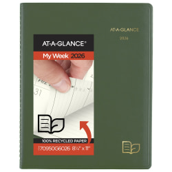 AT-A-GLANCE® Recycled Weekly Monthly Appointment Books, 70950G6026