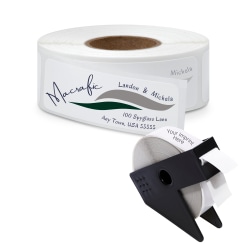 Custom Full Color Rolled Address Labels 34 x 2 12 White Roll Of 250 Labels - Office Depot
