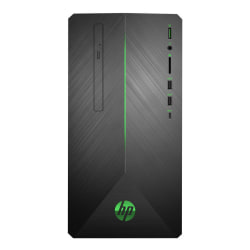 Hp Pavilion 690 00 Gaming Desktop Pc Amd Ryzen 8gb Memory 1tb Hard Drive Windows 10 Home Radeon Rx 580 Office Depot