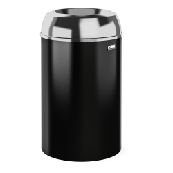 Suncast Commercial Round Metal Indoor Decorative Trash Can 30