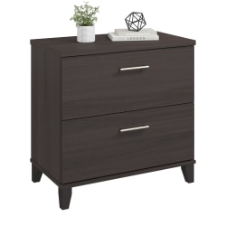 Bush Home Somerset 2 Drawer Lateral File Cabinet, Storm Gray, Standard Delivery