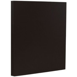 JAM Paper® Card Stock, Black Linen, Letter (8.5&quot; x 11&quot;), 80 Lb, Pack Of 50
