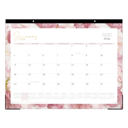2026 Blue Sky Rachel Parcell Monthly Desk Pad Planning Calendar, 17" x 22", Rose, January To December, 155539