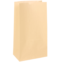 JAM Paper® Medium Kraft Lunch Bags, 9-3/4&quot;H x 5&quot;W x 3&quot;D, Ivory, Pack Of 500 Bags