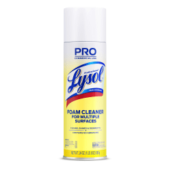 Professional Lysol Disinfectant Foam Cleaner, 24 Oz Bottle