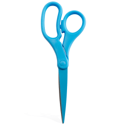 JAM Paper® Precision Scissors, 8&quot;, Pointed, Blue
