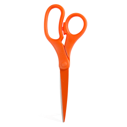 JAM Paper® Precision Scissors, 8&quot;, Pointed, Orange