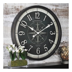 Photo 1 of FirsTime & Co.® Compass Rose Round Wall Clock, Oil-Rubbed Bronze