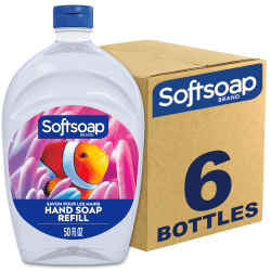 Softsoap Aquarium Soap Refill - Fresh Scent - 50 fl oz (1478.7 mL) - Flip Top Bottle Dispenser - Dirt Remover, Bacteria Remover - 05262CT
