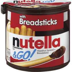 Nutella Nutella And Go Hazelnut Spread And Breadsticks 1 23 Oz 12 Box Office Depot