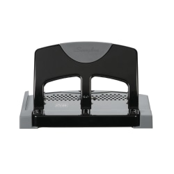 Swingline® SmartTouch&trade; Low-Force 3-Hole Punch, Black/Gray