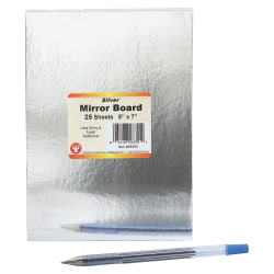 Mirrow Board 5x7 25shtspk Silver Office Depot
