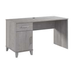Bush Furniture Somerset 54&quot;W Office Desk With Drawers, Platinum Gray, Standard Delivery