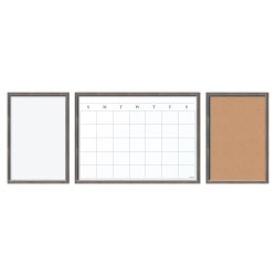 Photo 1 of U Brands Decor Organization Center Kit, Brown Rustic MDF Frame