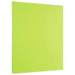 JAM Paper® Color Paper, Ultra Lime Green, Letter (8.5&quot; x 11&quot;), 100 Sheets Per Pack, 24 Lb