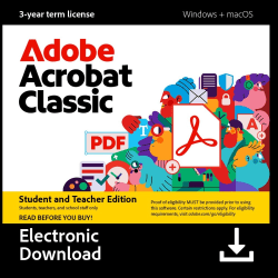 Adobe Acrobat Classic 2024, 3 YR Subscription, Mac &amp; Windows, Download