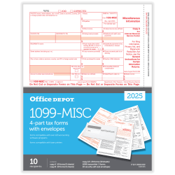 10 1099 Tax Forms - Office Depot