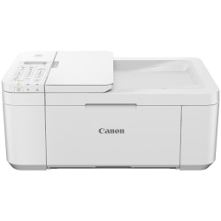 Canon PIXMA TR4720 Wireless Inkjet Multifunction Printer - Color - White - Copier/Fax/Printer/Scanner - 4800 x 1200 dpi Print - Automatic Duplex Print - 100 sheets Input - Color Flatbed Scanner - 1200 dpi Optical Scan - Color Fax