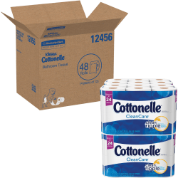 Cottonelle® Professional Standard Roll Toilet Paper, 1-Ply Septic Safe Bathroom Tissue, White, 170 Sheets per Roll, Case of 48 Rolls