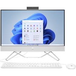 HP 23.8" FHD Touchscreen All-in-One Desktop with AMD 6 Core Ryzen 5 5625U / 8GB RAM / 256GB SSD / Windows 11