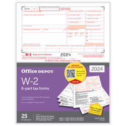 【ちんかんSHOP 】⭐️ クリーンフォームW 2本セット W-2 W 2 Tax Forms - Office Depot