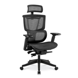 FlexiSpot C7 Ergonomic Mesh High-Back Office Chair, Black, C7BMESH