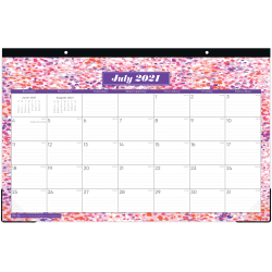 Blue Sky Desk Pad Himari July June 127234 Office Depot