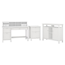 Bush Furniture Broadview Computer Desk With Drawers Organizer File