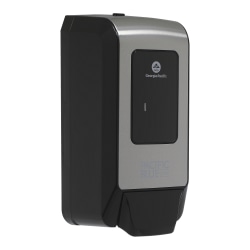 Pacific Blue Ultra® Wall-Mount Manual Soap & Sanitizer Dispenser, 11.49"H x 5.66"W x 4"D, Brushed Stainless, 1 Dispenser