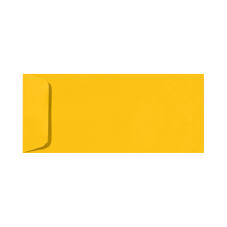 LUX Open-End Envelopes, #10, Peel &amp; Press Closure, Sunflower Yellow, Pack Of 1,000