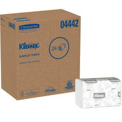 Kleenex® Slimfold&trade; 1-Ply Paper Towels, 50% Recycled, 90 Sheets Per Pack, Case Of 24 Packs